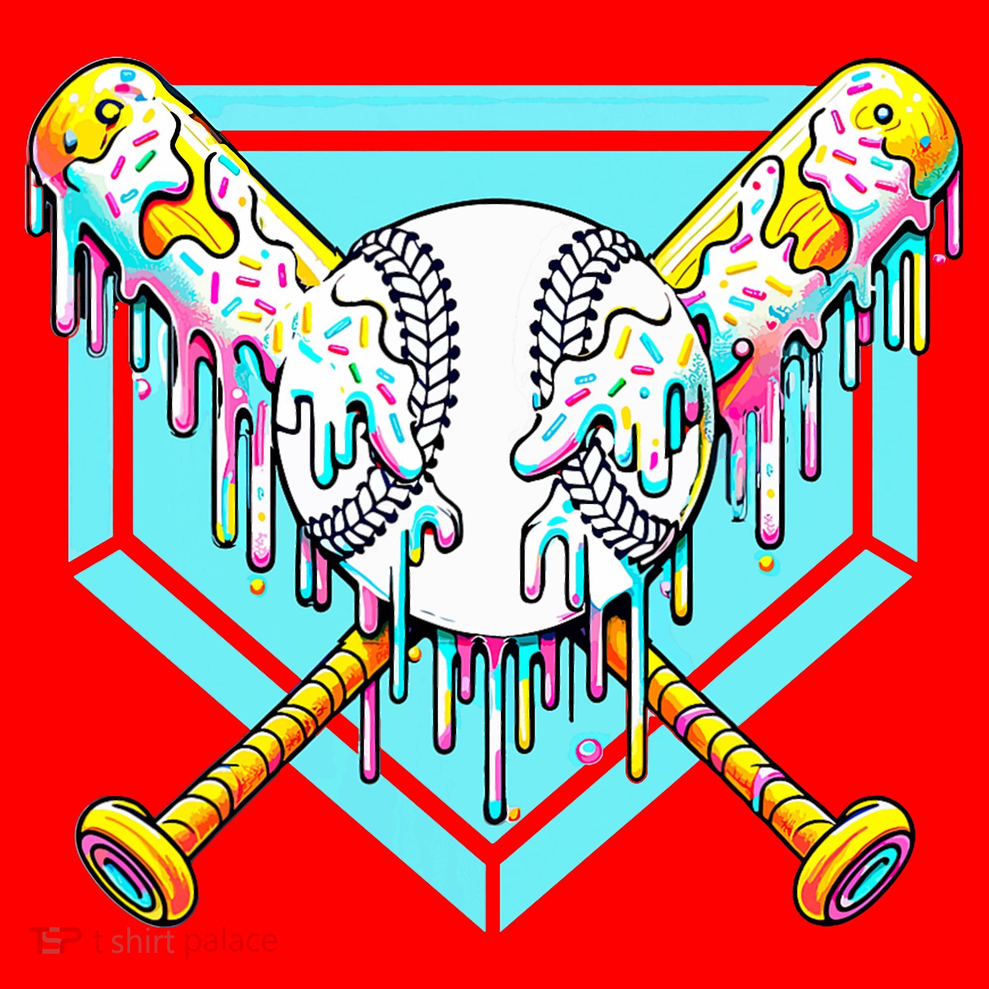Baseball Drip For Ice Cream Drip Yout.h Baseball Santa Hat