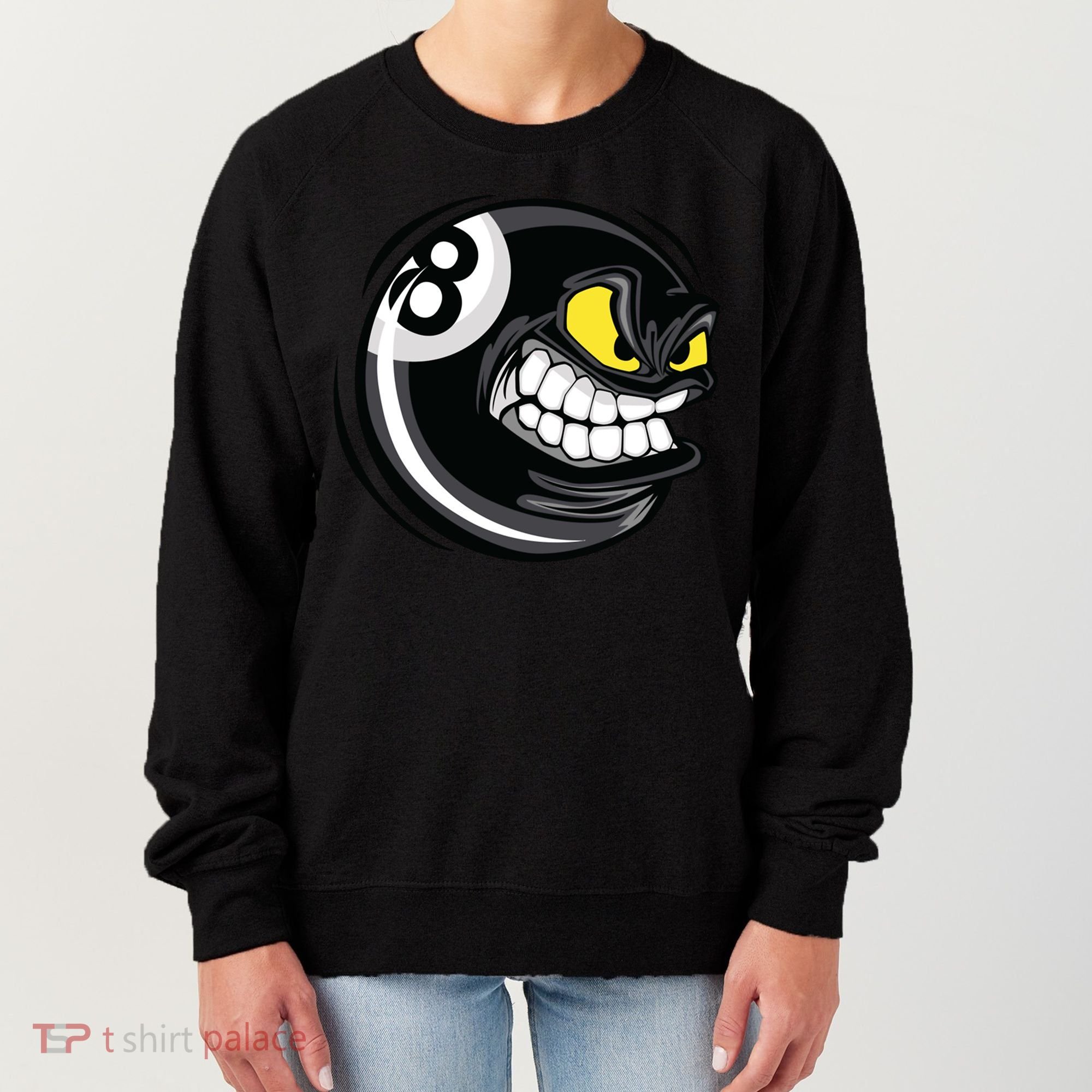 Billiards Dad Funny 8 Ball Angry Billiards Gift For Father’s Day Women's Sweatshirt