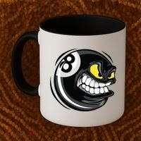 Billiards Dad Funny 8 Ball Angry Billiards Gift For Father’s Day Coffee Mug thumb 2