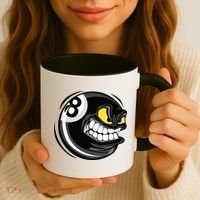 Billiards Dad Funny 8 Ball Angry Billiards Gift For Father’s Day Coffee Mug thumb 3