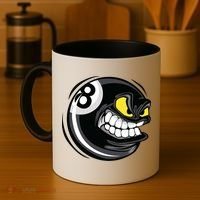Billiards Dad Funny 8 Ball Angry Billiards Gift For Father’s Day Coffee Mug thumb 4
