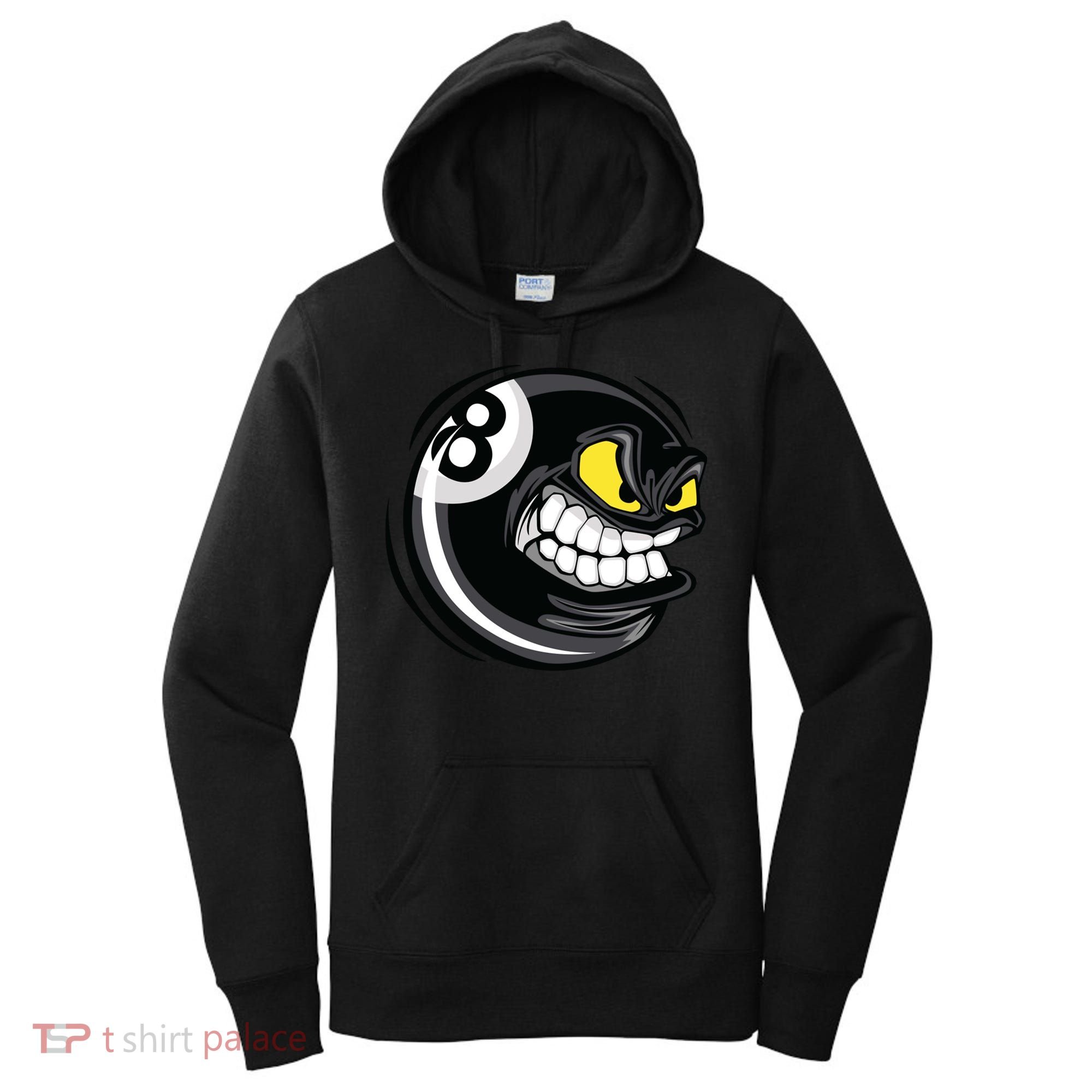 Billiards Dad Funny 8 Ball Angry Billiards Gift For Father’s Day Women's Hoodie