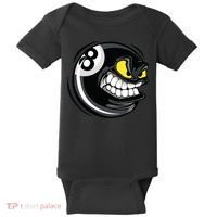 Billiards Dad Funny 8 Ball Angry Billiards Gift For Father’s Day Baby Bodysuit thumb 0