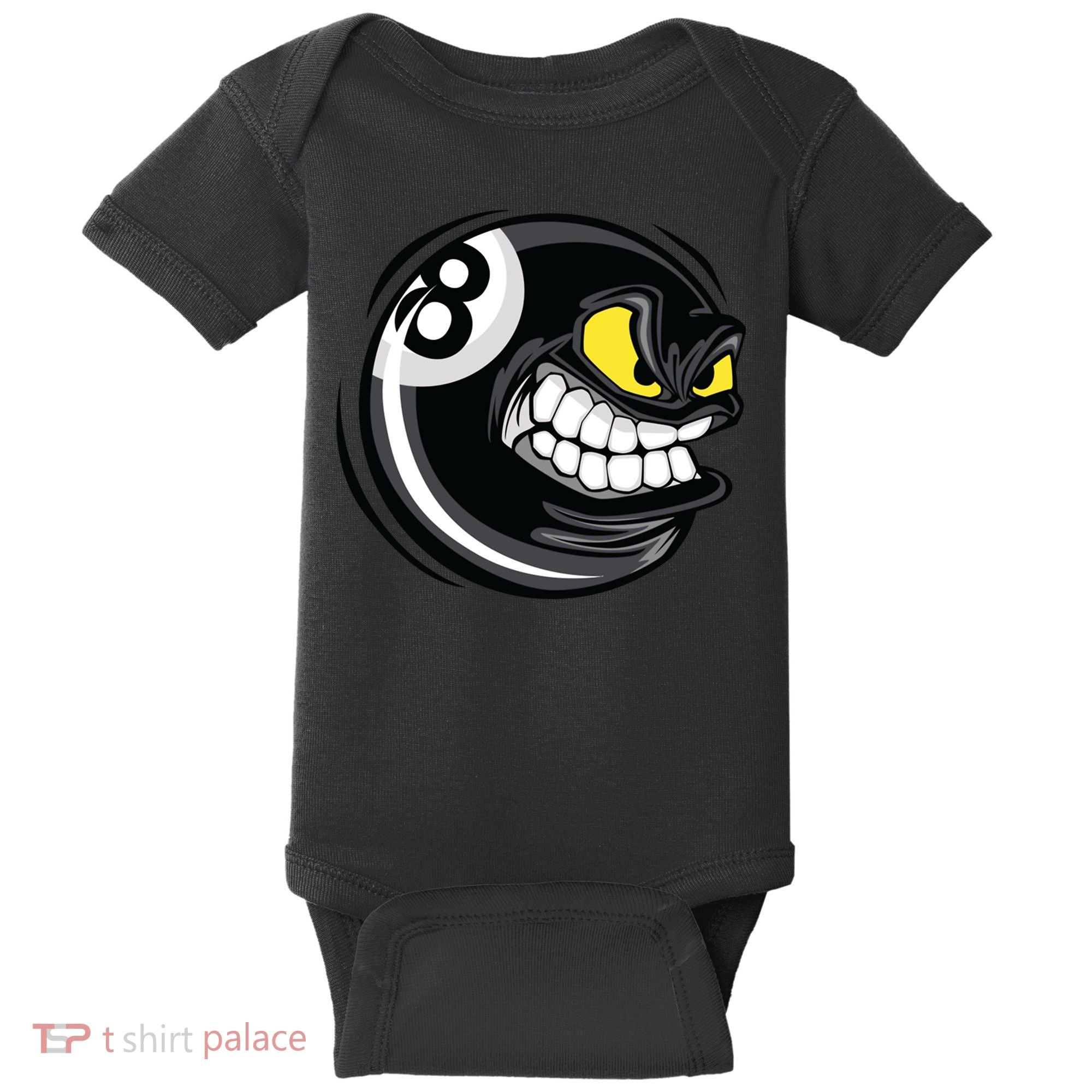 Billiards Dad Funny 8 Ball Angry Billiards Gift For Father’s Day Baby Bodysuit