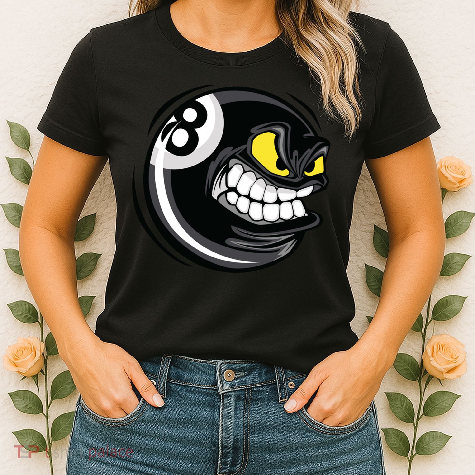 Billiards Dad Funny 8 Ball Angry Billiards Gift For Father’s Day Women's T-Shirt