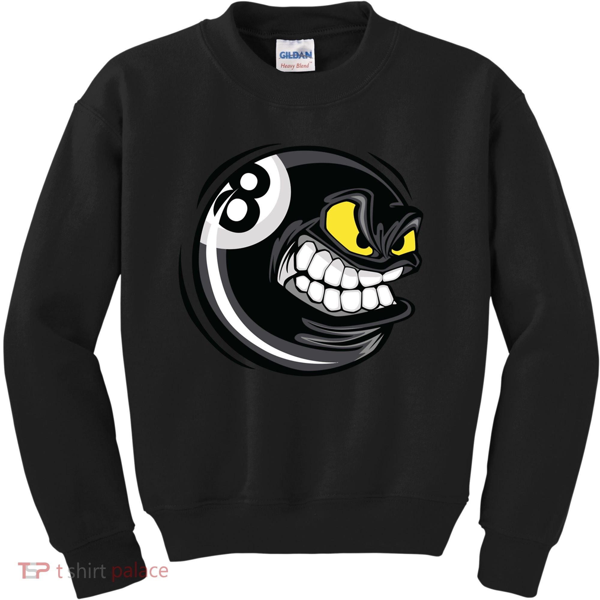 Billiards Dad Funny 8 Ball Angry Billiards Gift For Father’s Day Kids Sweatshirt