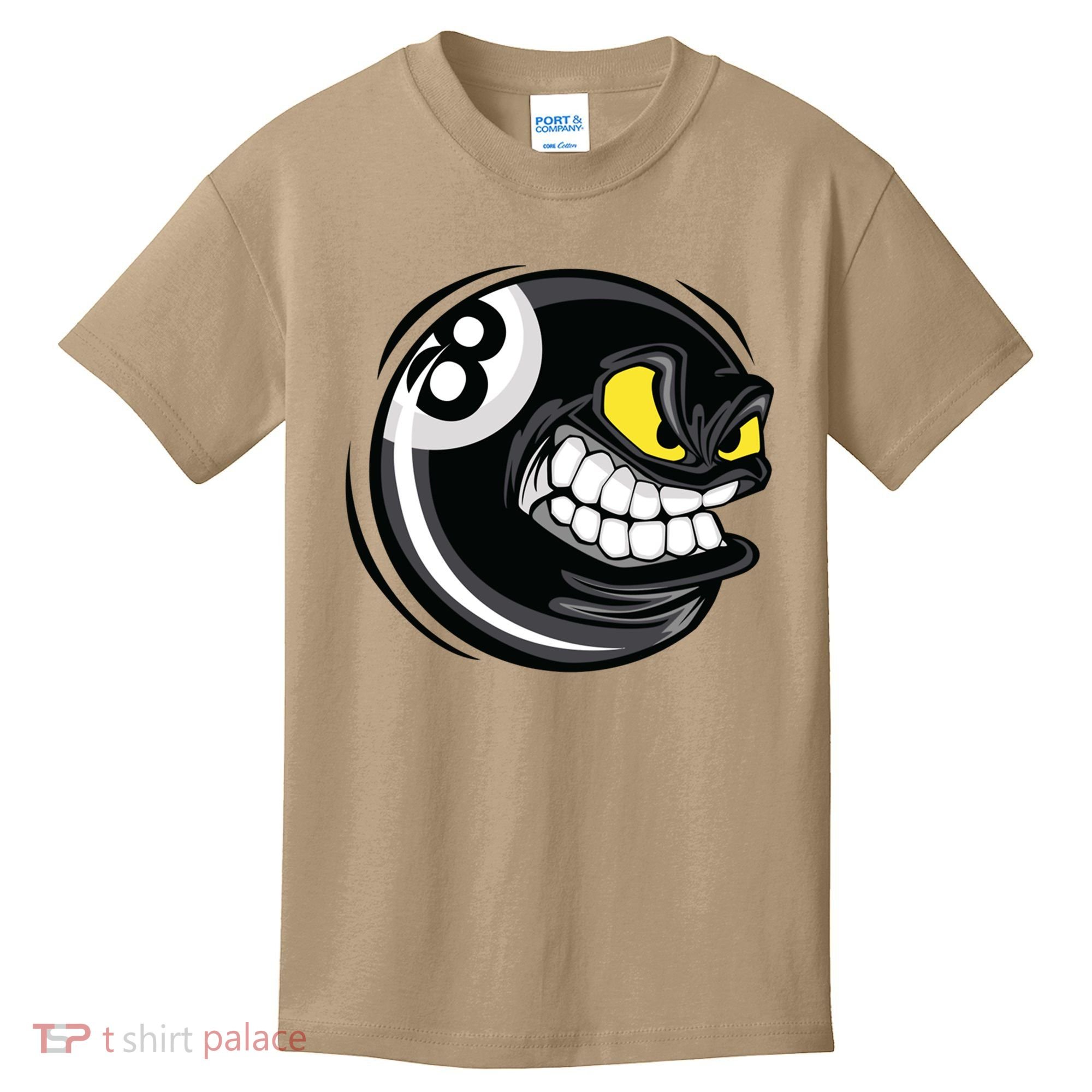 Billiards Dad Funny 8 Ball Angry Billiards Gift For Father’s Day Kids T-Shirt