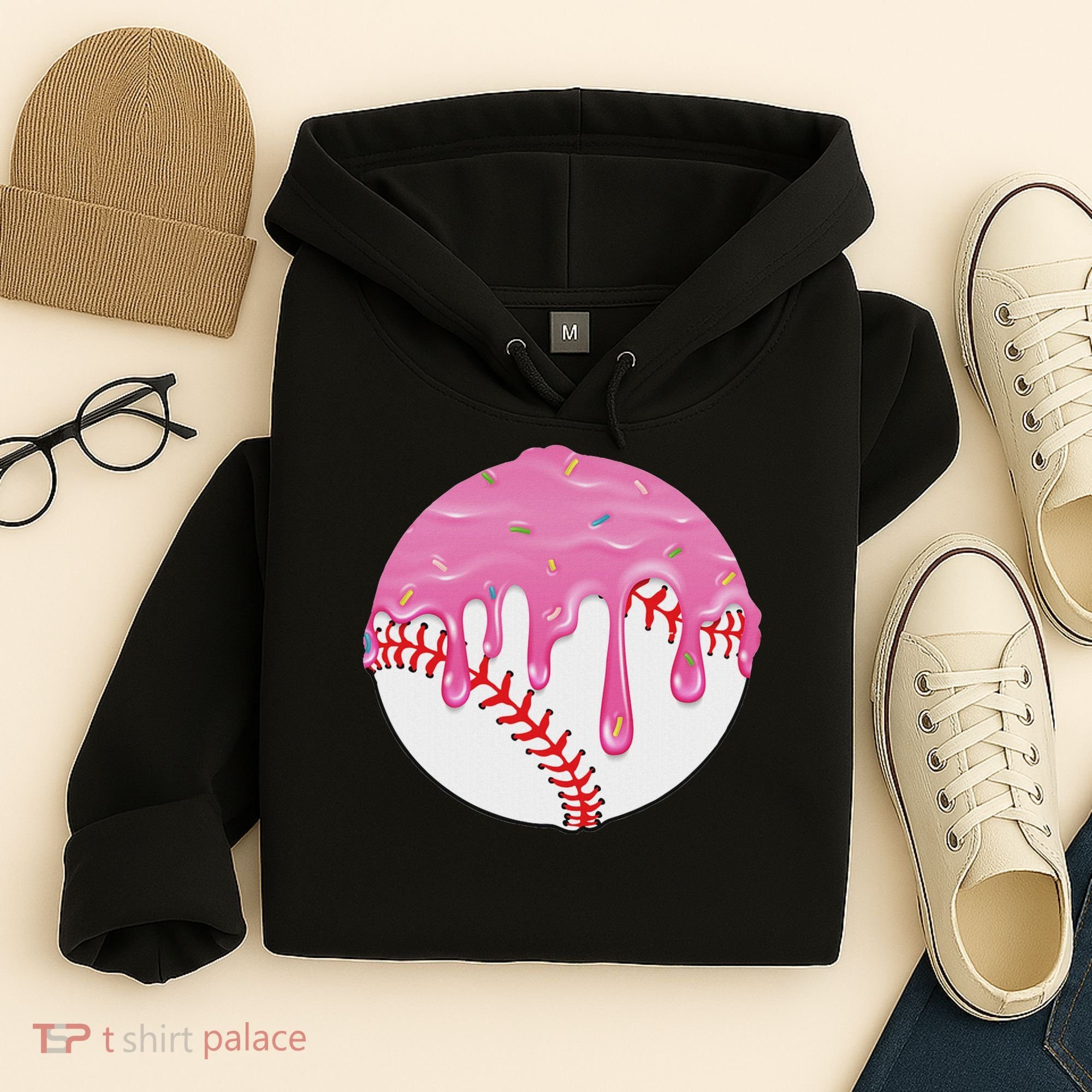 Baseball Drip Fun Baseball Hoodie