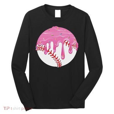 Baseball Drip Fun Baseball Long Sleeve Shirt