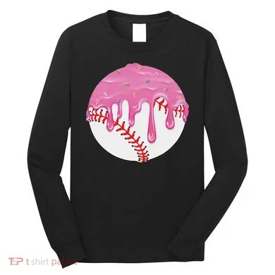 Baseball Drip Fun Baseball Long Sleeve Shirt
