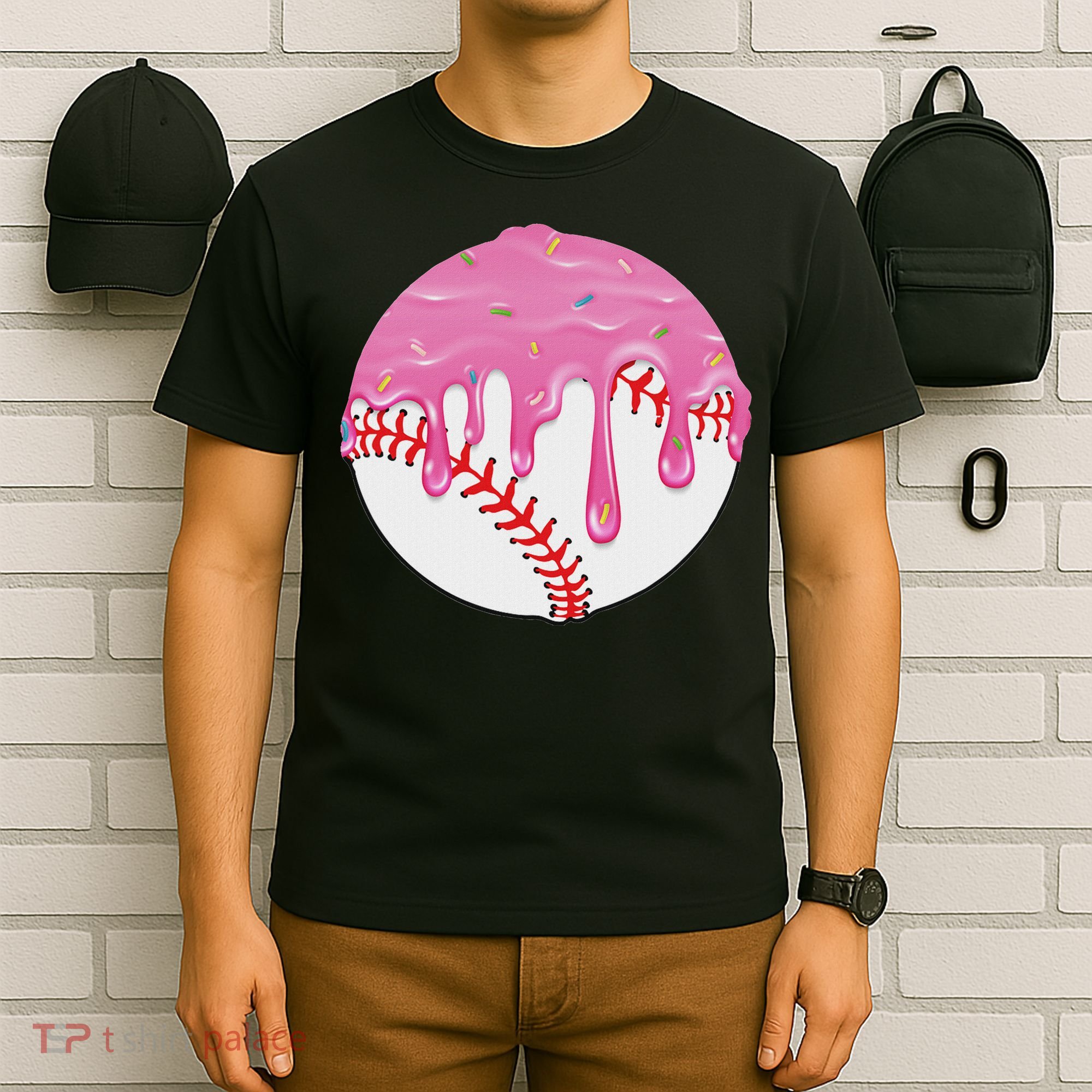 Baseball Drip Fun Baseball T-Shirt