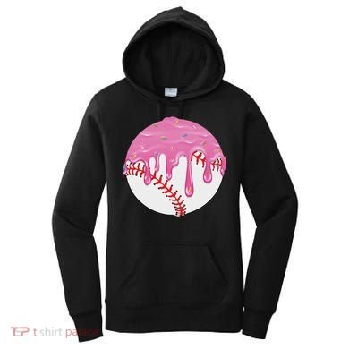 Baseball Drip Fun Baseball Women's Hoodie