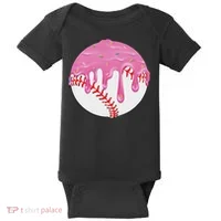 Baseball Drip Fun Baseball Baby Bodysuit thumb 0