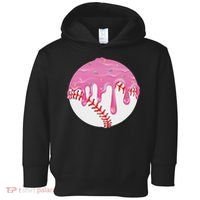 Baseball Drip Fun Baseball Toddler Hoodie thumb 0