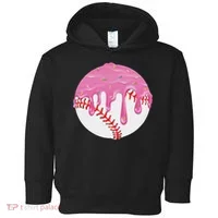 Baseball Drip Fun Baseball Toddler Hoodie thumb 0