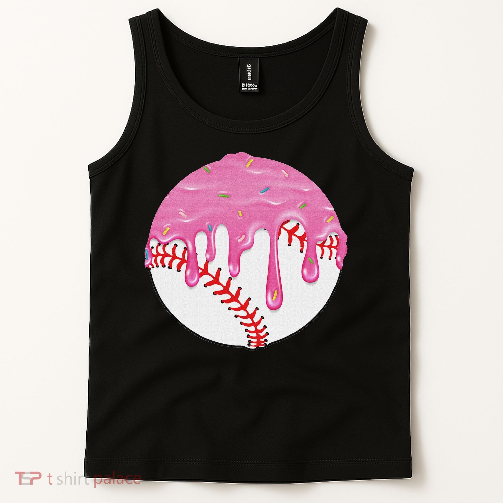 Baseball Drip Fun Baseball Tank Top