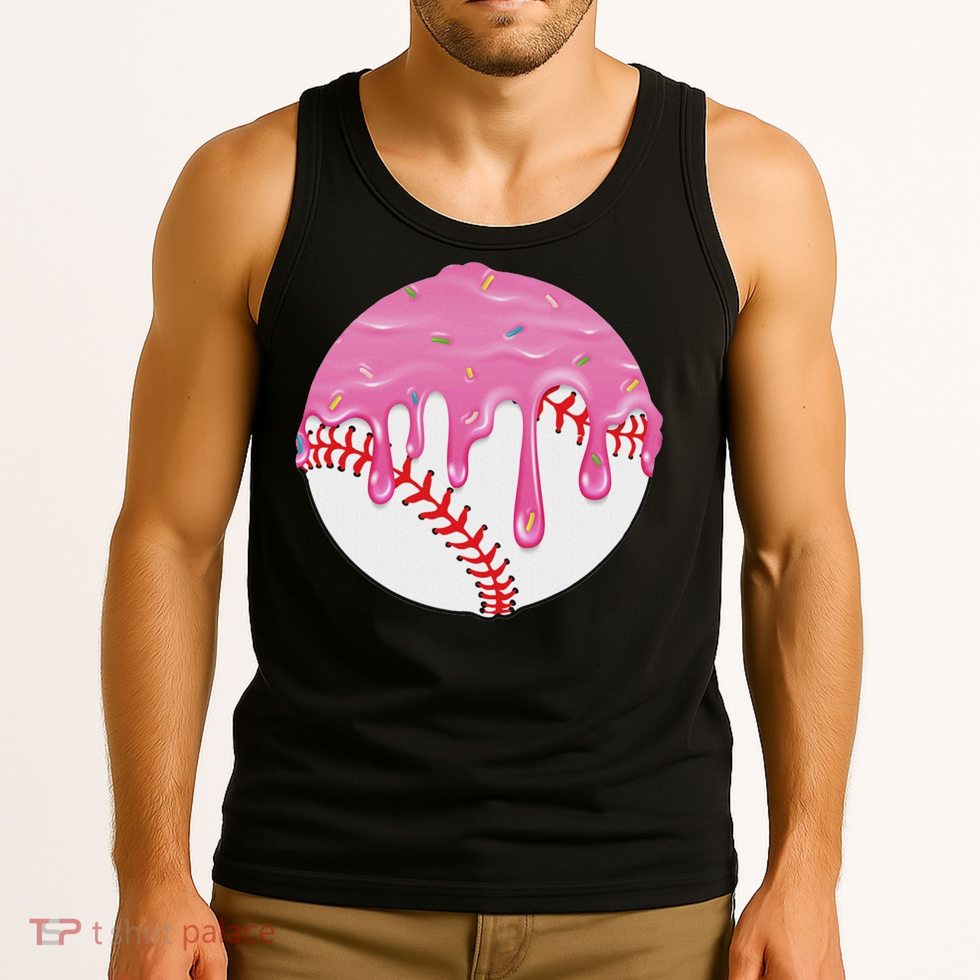 Baseball Drip Fun Baseball Tank Top