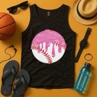 Baseball Drip Fun Baseball Tank Top thumb 4