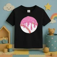 Baseball Drip Fun Baseball Toddler T-Shirt thumb 3
