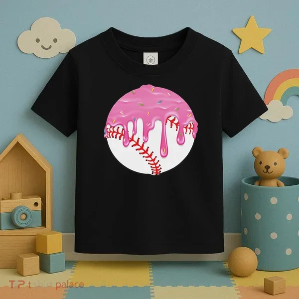 Baseball Drip Fun Baseball Toddler T-Shirt