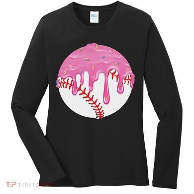 Baseball Drip Fun Baseball Women's Long Sleeve Shirt
