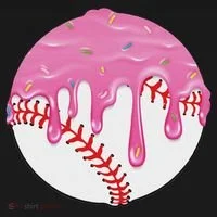 Baseball Drip Fun Baseball Women's Long Sleeve Shirt thumb 2