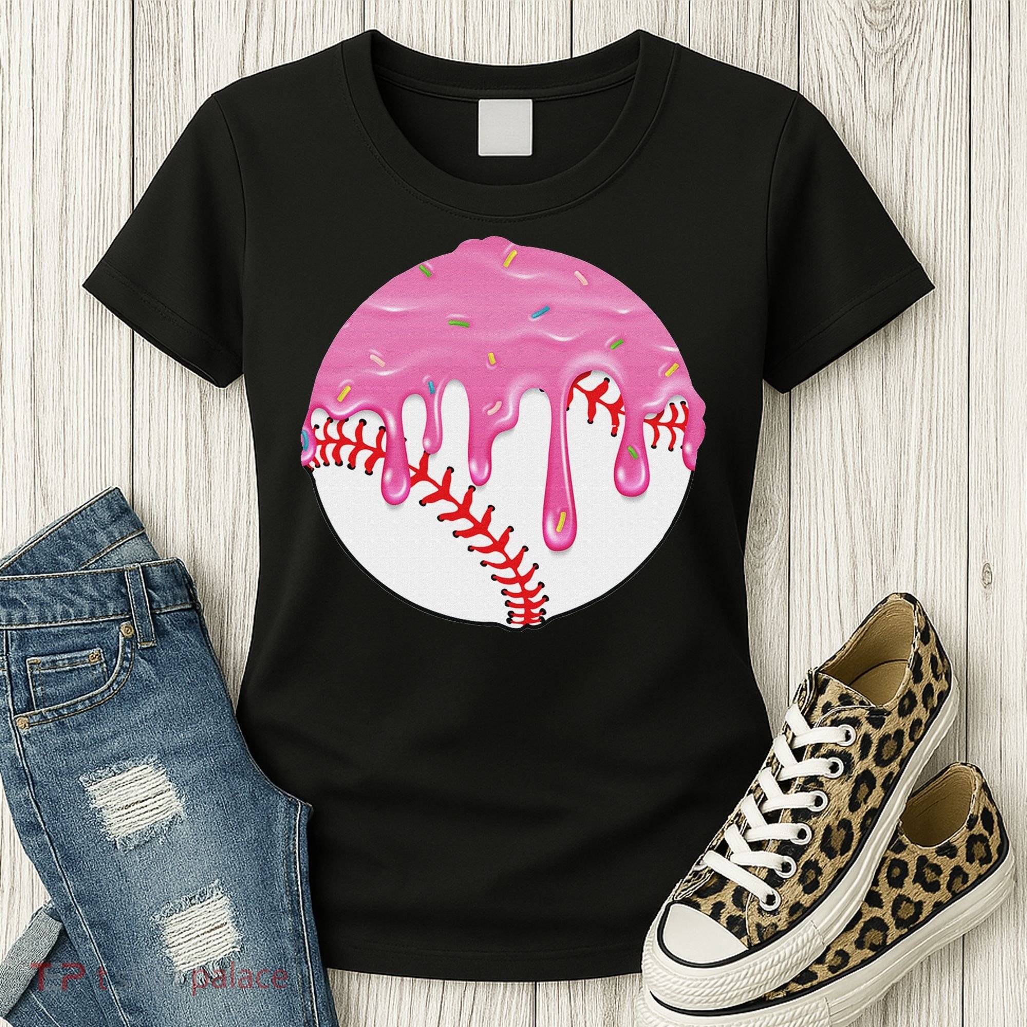 Baseball Drip Fun Baseball Women's T-Shirt