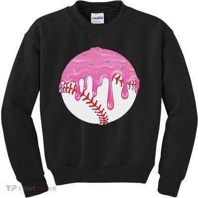 Baseball Drip Fun Baseball Kids Sweatshirt