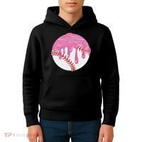 Baseball Drip Fun Baseball Kids Hoodie thumb 4
