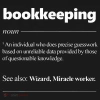 Bookkeeping Definition Funny Bookkeeper Gift Accountant Button thumb 1
