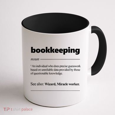 Bookkeeping Definition Funny Bookkeeper Gift Accountant Coffee Mug back