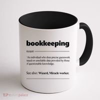 Bookkeeping Definition Funny Bookkeeper Gift Accountant Coffee Mug thumb 1