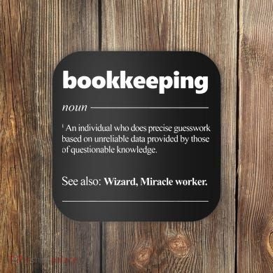 Bookkeeping Definition Funny Bookkeeper Gift Accountant Coaster