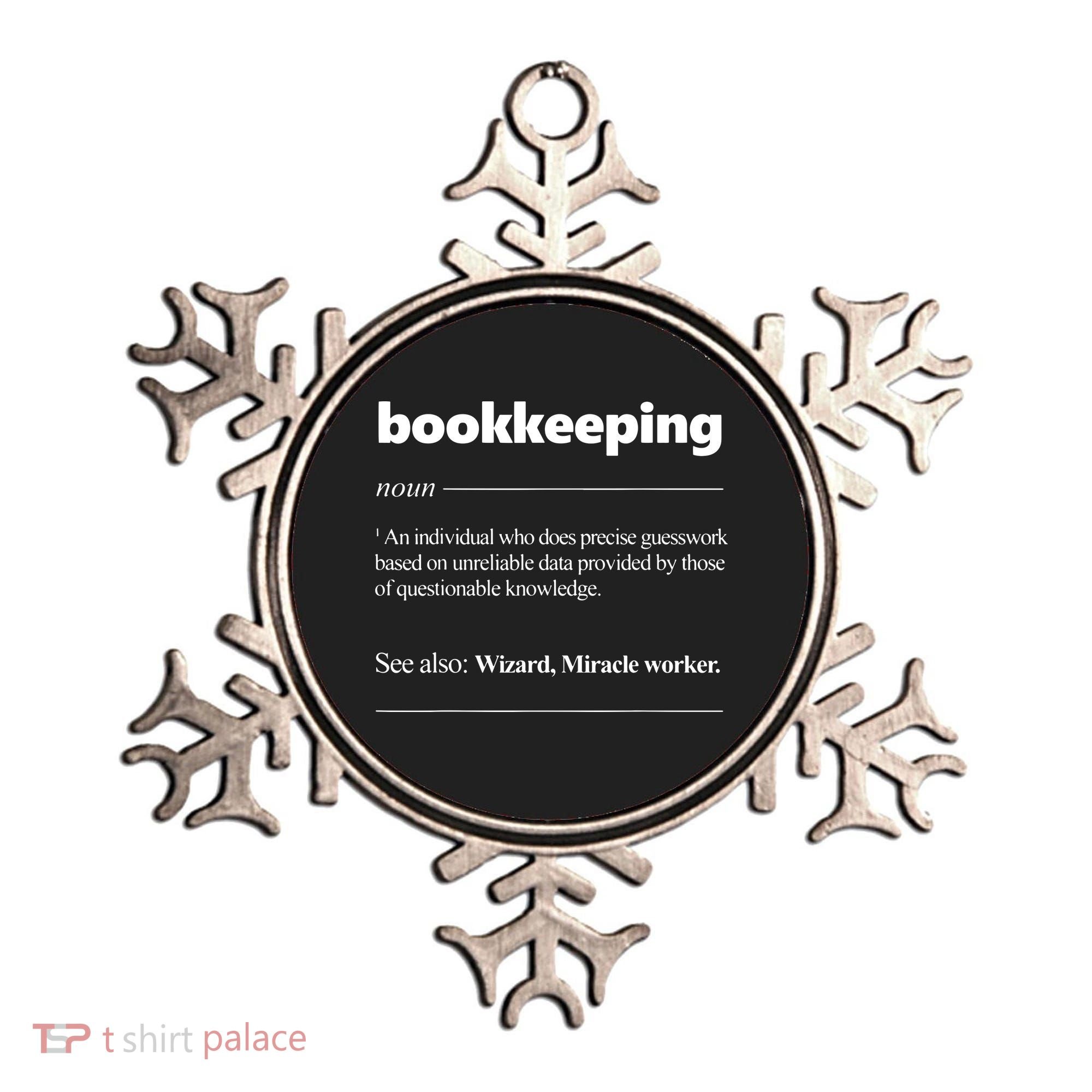 Bookkeeping Definition Funny Bookkeeper Gift Accountant Ornament