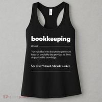 Bookkeeping Definition Funny Bookkeeper Gift Accountant Women's Tank Top thumb 3