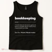 Bookkeeping Definition Funny Bookkeeper Gift Accountant Tank Top thumb 2
