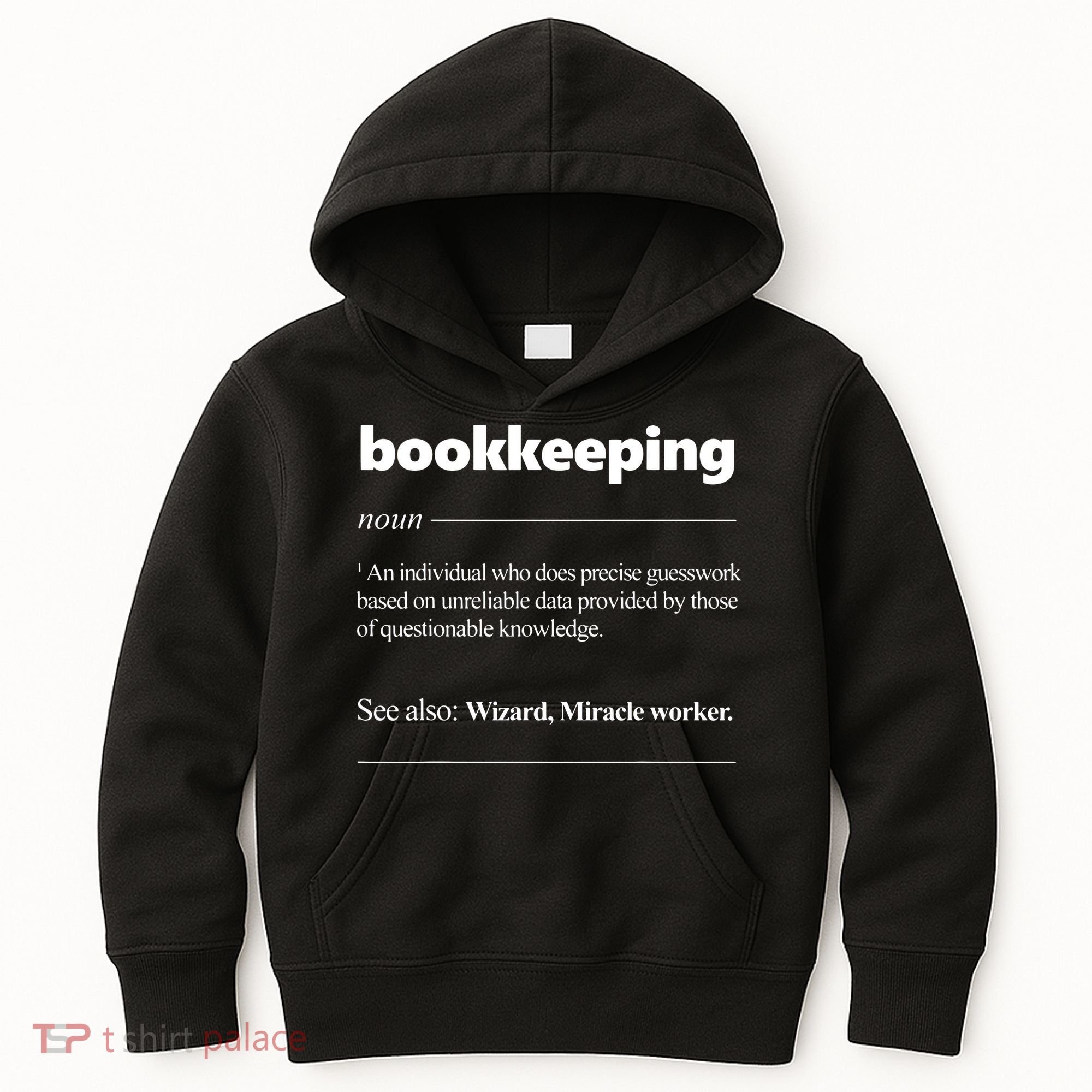 Bookkeeping Definition Funny Bookkeeper Gift Accountant Kids Hoodie