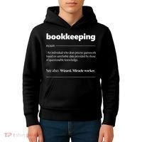 Bookkeeping Definition Funny Bookkeeper Gift Accountant Kids Hoodie thumb 4