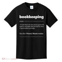 Bookkeeping Definition Funny Bookkeeper Gift Accountant Kids T-Shirt thumb 0