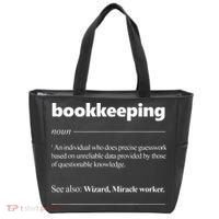 Bookkeeping Definition Funny Bookkeeper Gift Accountant Tote Bag thumb 0
