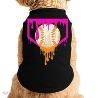 Baseball Drip For Ice Cream Drip Baseball Doggie Tank thumb 0