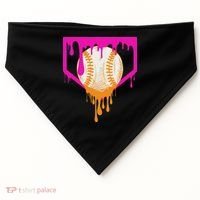 Baseball Drip For Ice Cream Drip Baseball USA-Made Doggie Bandana thumb 0
