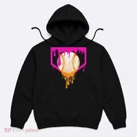 Baseball Drip For Ice Cream Drip Baseball Hoodie thumb 0
