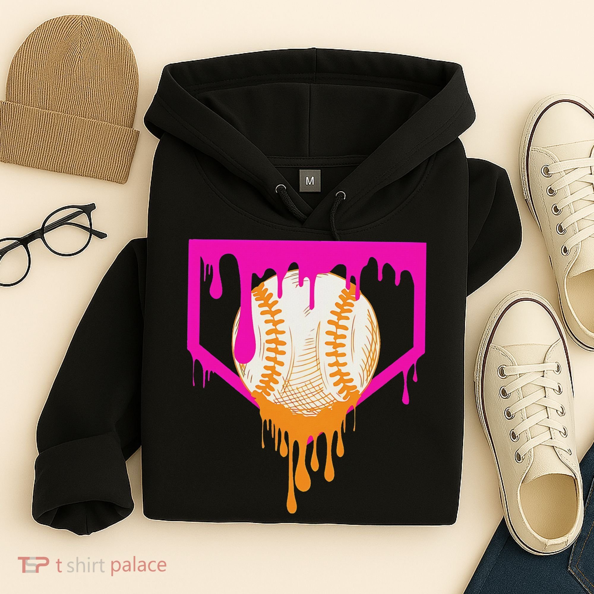 Baseball Drip For Ice Cream Drip Baseball Hoodie