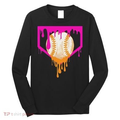 Baseball Drip For Ice Cream Drip Baseball Long Sleeve Shirt