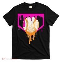 Baseball Drip For Ice Cream Drip Baseball T-Shirt thumb 0