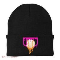 Baseball Drip For Ice Cream Drip Baseball Beanie thumb 0