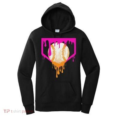 Baseball Drip For Ice Cream Drip Baseball Women's Hoodie