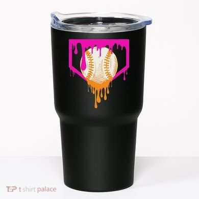 Baseball Drip For Ice Cream Drip Baseball Tumbler