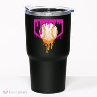 Baseball Drip For Ice Cream Drip Baseball Tumbler thumb 0